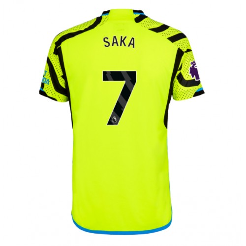 Pánský Fotbalový dres Arsenal Bukayo Saka #7 2023-24 Venkovní Krátký Rukáv